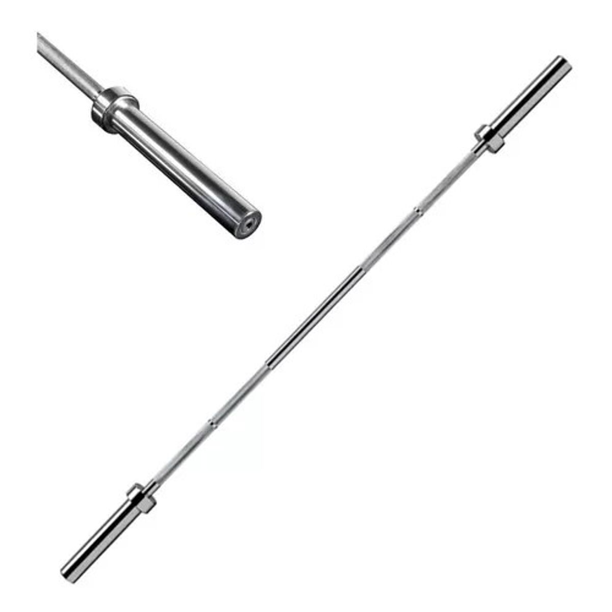 GENERICO - Barra Recta Olímpica De 2.2 Metros De 15 KG