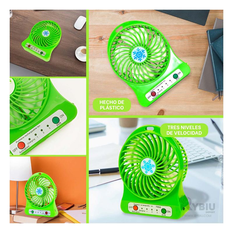 RYBIU IMPORT - Soplador Compacto Funcional en Verde Y+Gift MiniAgenda