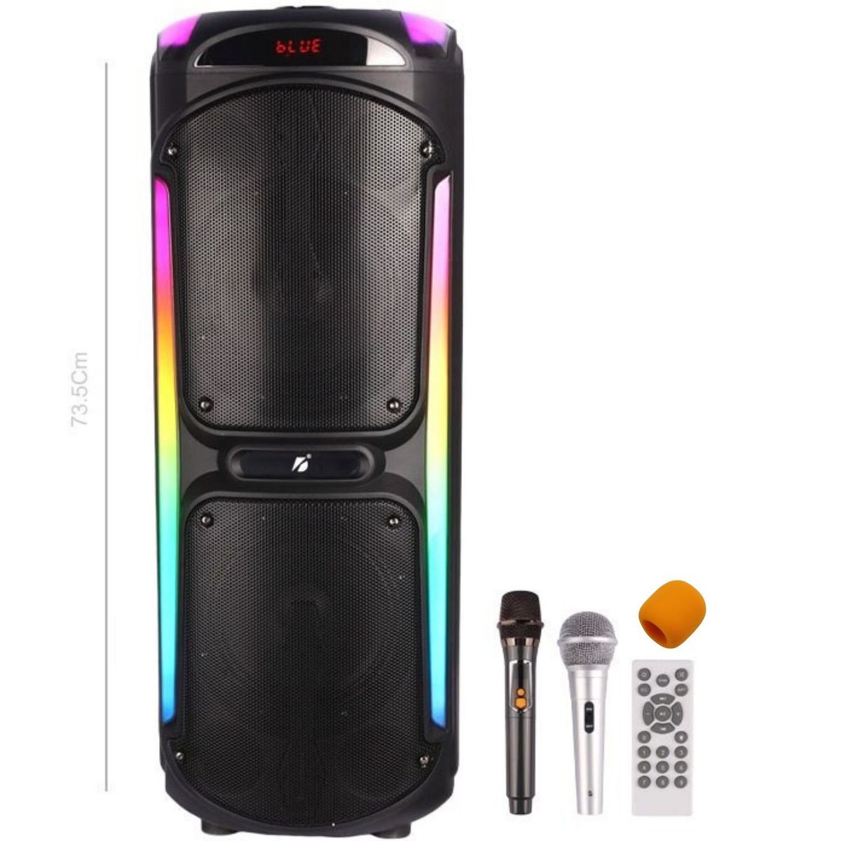 GENERICO - Parlante KTS-1929 Bluetooth USB TF TWS Luces RGB 30 W