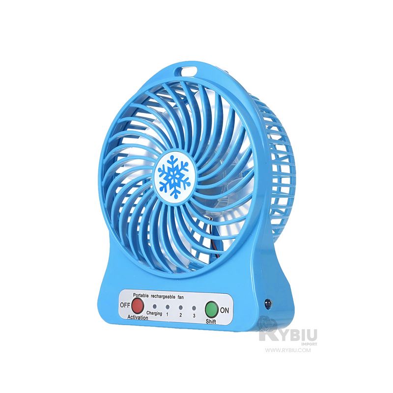 RYBIU IMPORT - Ventiladora Moderna en Color Azul Y+Post-it Adhesivos
