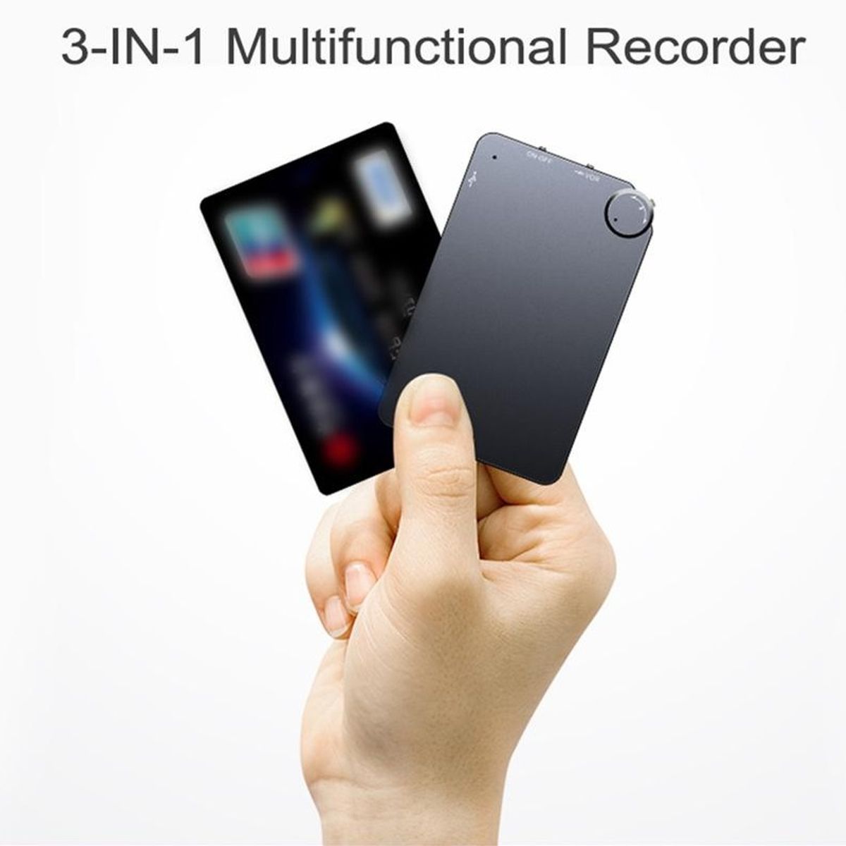 OEM - Grabadora De Voz Espia MP3 - Modelo Tarjeta - 15 Dias Grabando