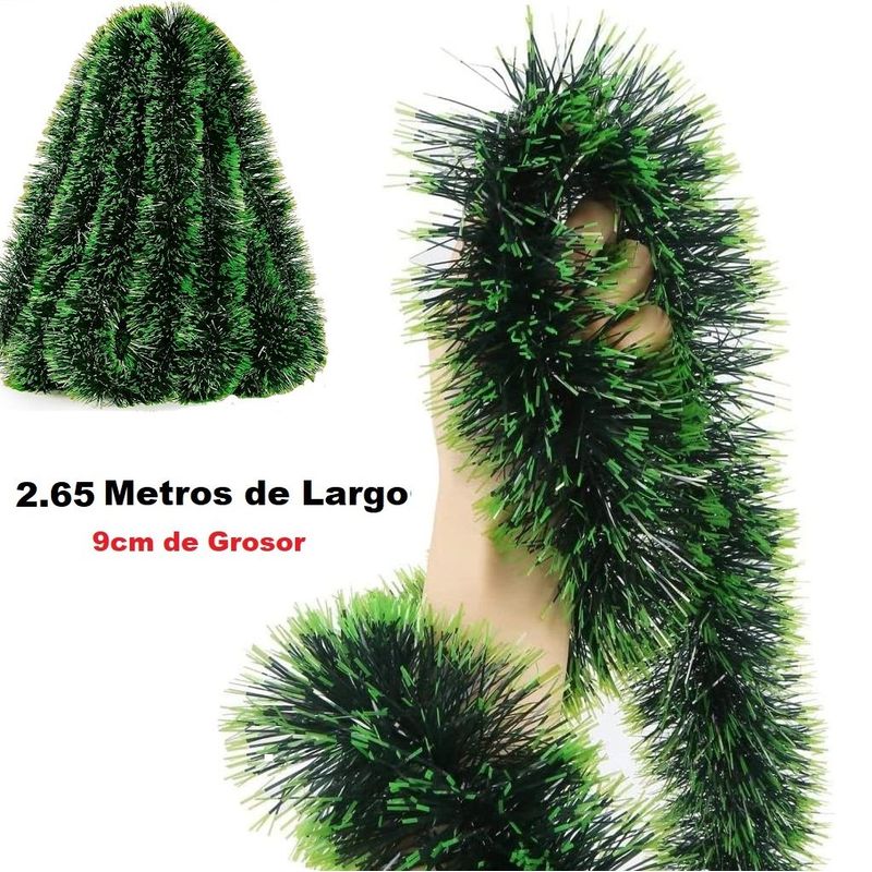 GENERICO - set de 3 Guirnaldas navideñas enredadera para arbol de navidad 9cm
