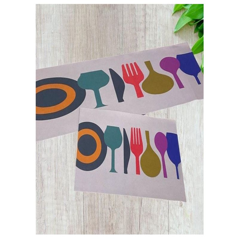 GENERICO - Set de 2 Alfombra Antideslizante Piso de Cocina