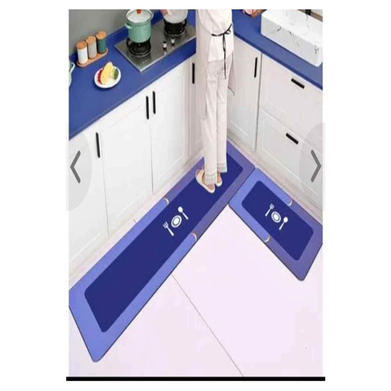 GENERICO - Set de 2 Alfombra Antideslizante Piso de Cocina