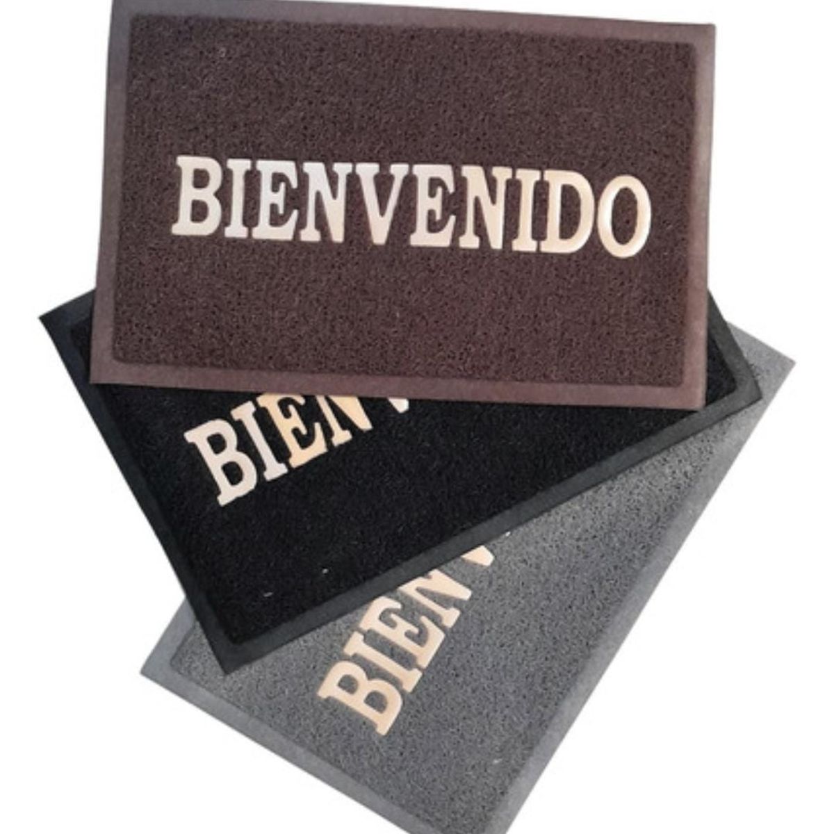 GENERICO - Felpudo Rectangular Bienvenido 60x40cm