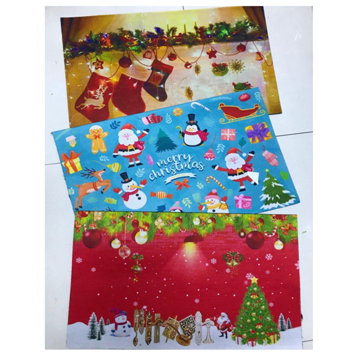 GENERICO - LIMPIAPIES NAVIDEÑO - ALFOMBRA RECTANGULLAR