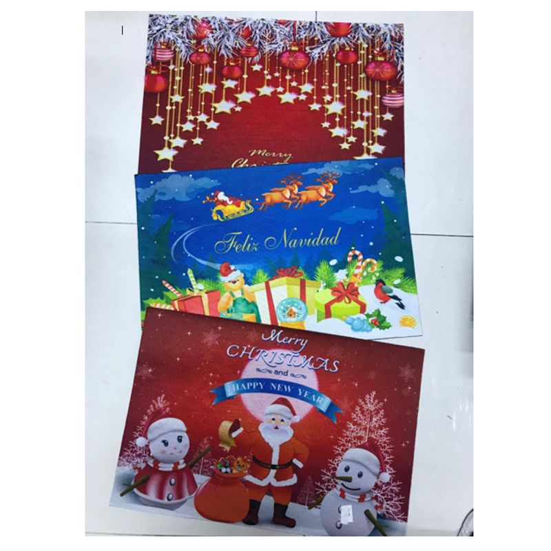 GENERICO - LIMPIAPIES NAVIDEÑO - ALFOMBRA RECTANGULLAR