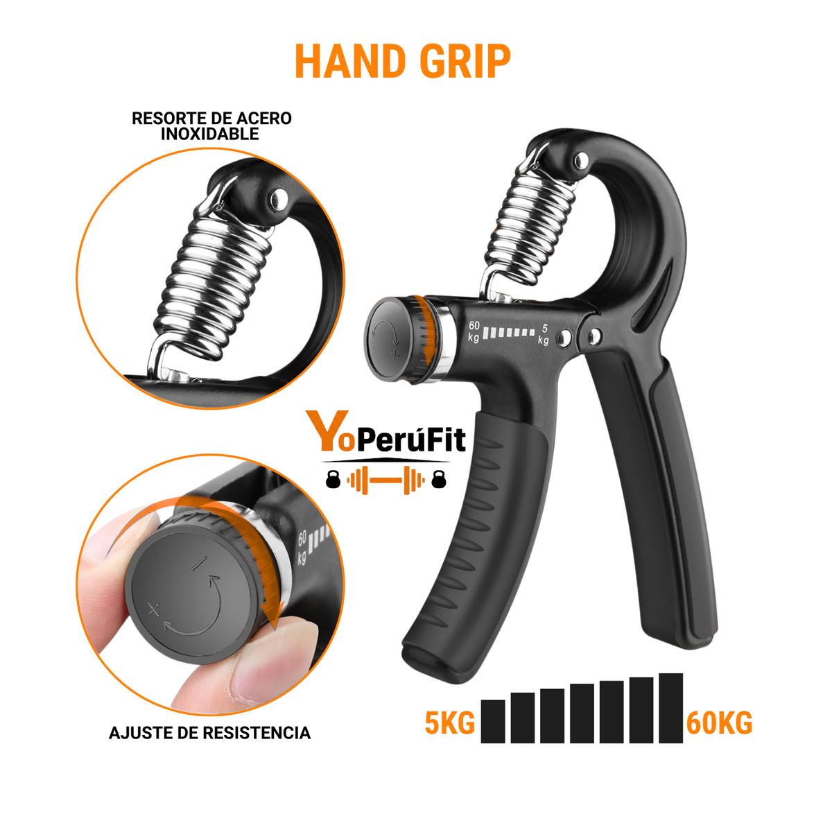 GENERICO - KIT HAND GRIP EJERCITADOR DE BRAZOS