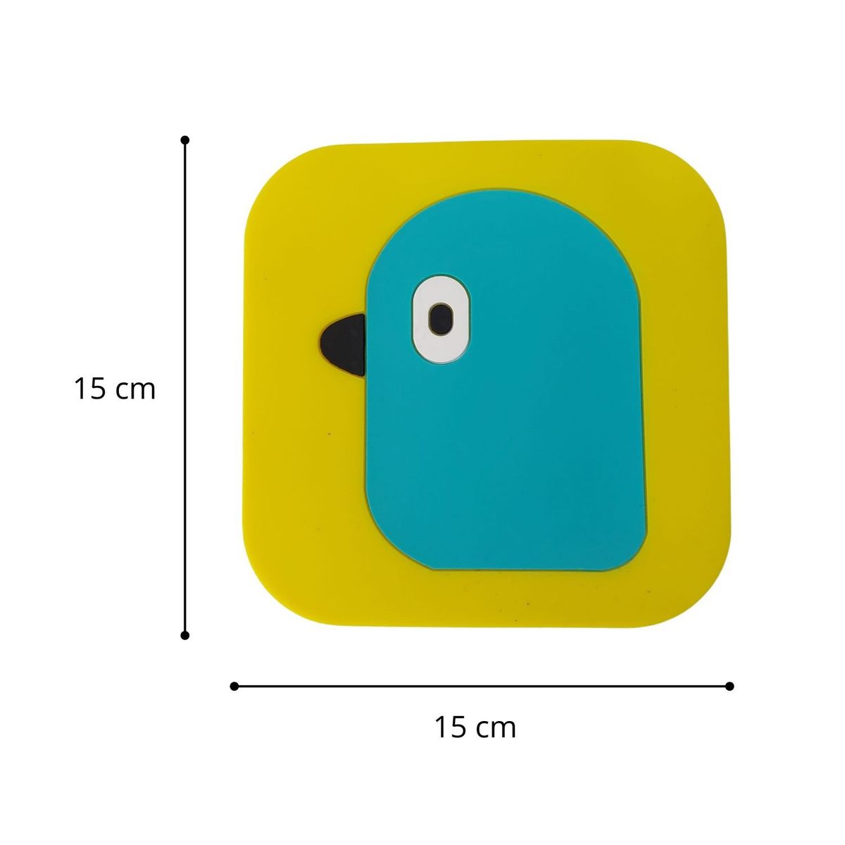 GENERICO - Posavaso de silicona 15 cm x 15 cm - Ave