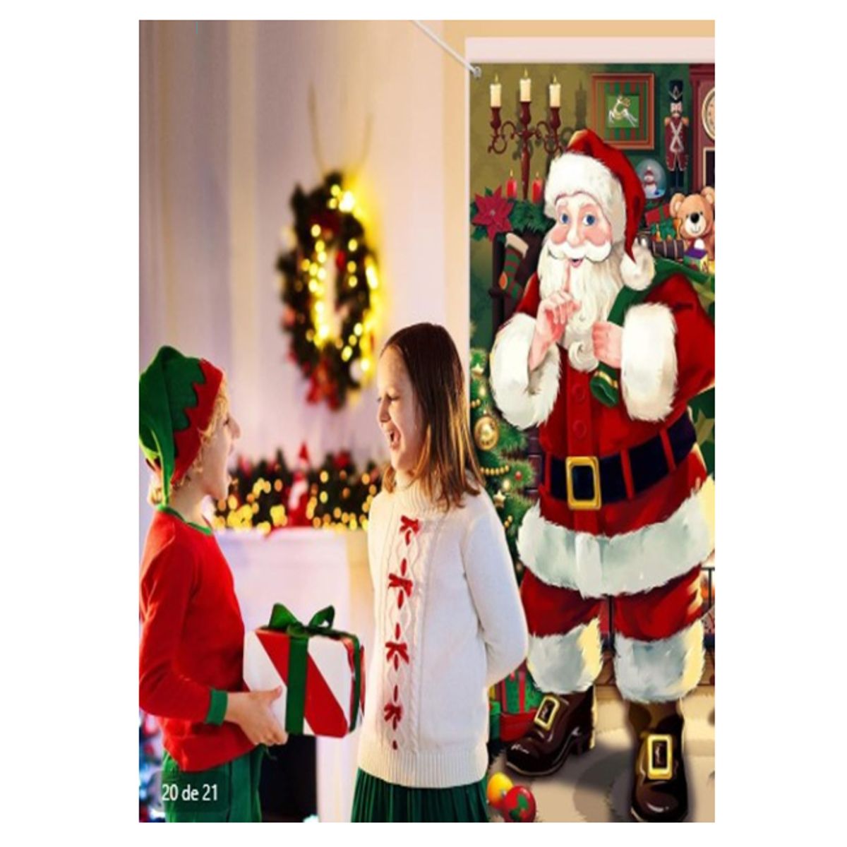 GENERICO - Funda Para Puerta tendencia navidad