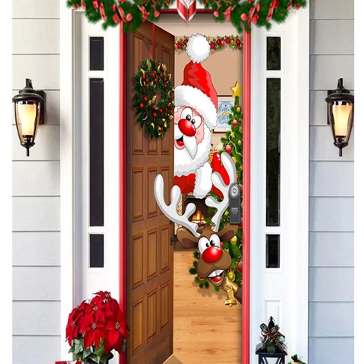 GENERICO - Funda Para Puerta tendencia navidad