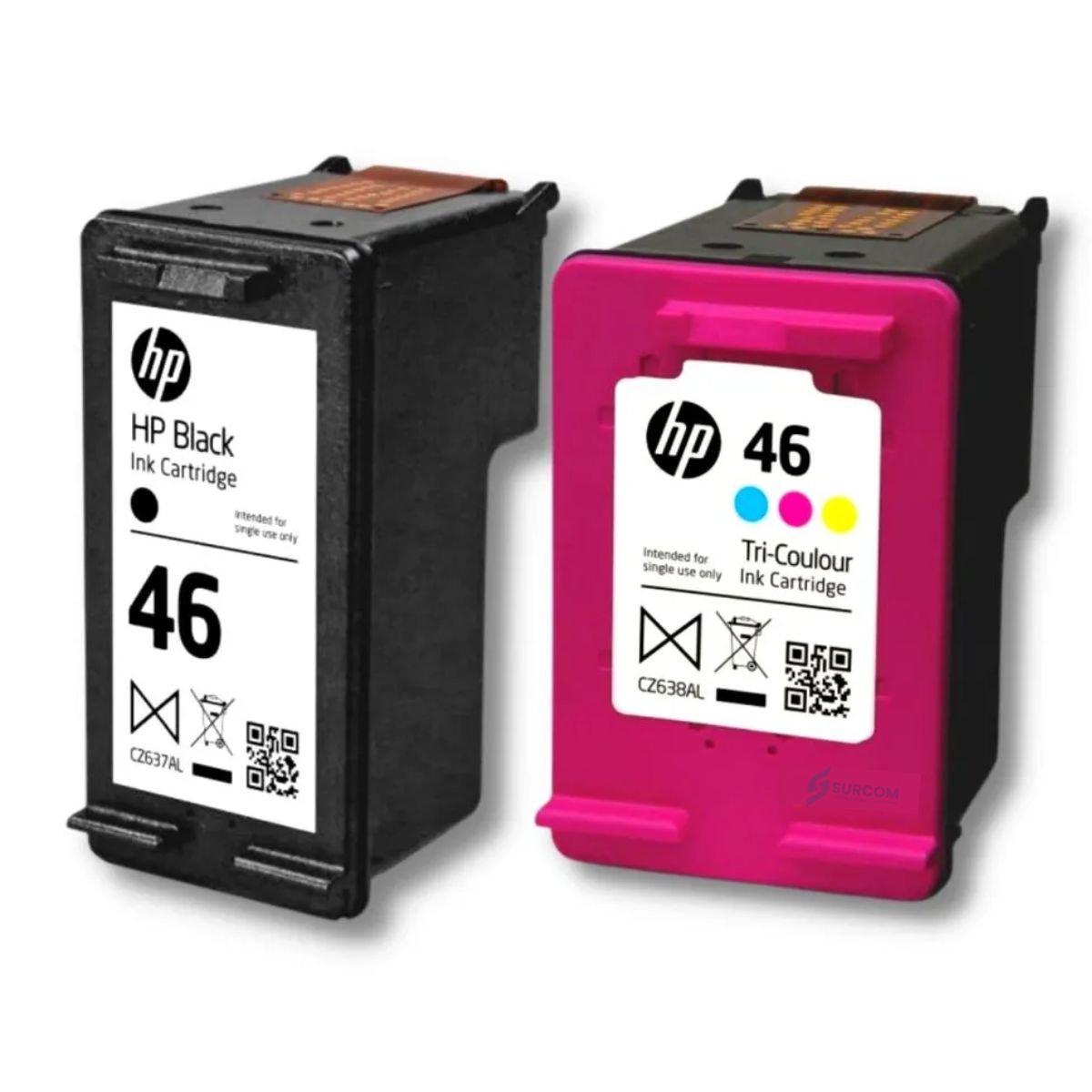 HP - Kit Tinta HP 46 Negro Tricolor Original
