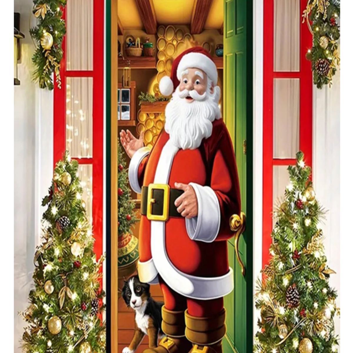 GENERICO - Funda Para Puerta tendencia navidad