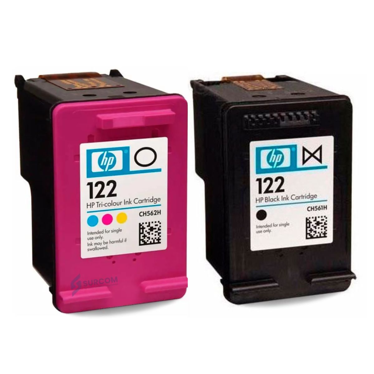 HP - Kit Tinta HP 122 Negro Tricolor