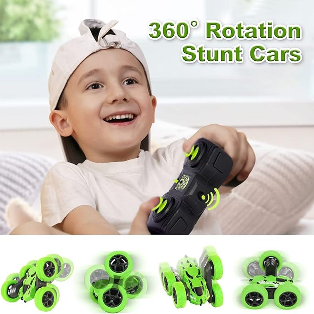 GENERICO - STUNT CAR DOUBLE SIDE ROLL CARRO GIRO 360º 4X4