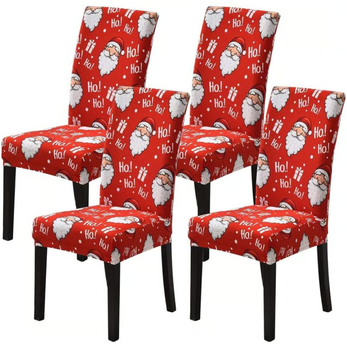 GENERICO - Forros Funda de Silla Navideña - X4 UNIDADES