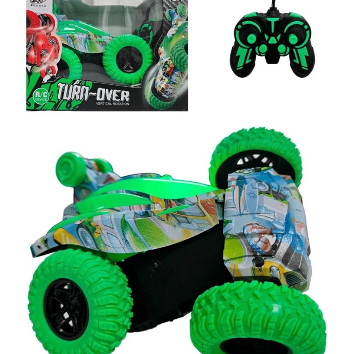 GENERICO - CARRO LOCO ROTACION 360º LUCES CONTROL REMOTO