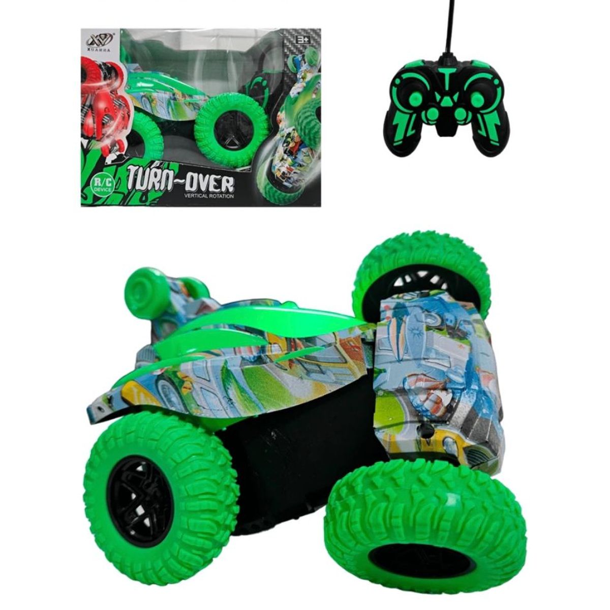 GENERICO - CARRO LOCO ROTACION 360º LUCES CONTROL REMOTO