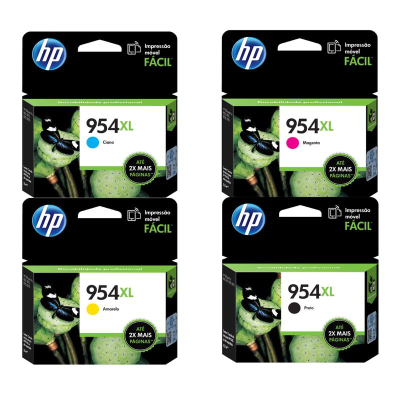 HP - Kit Tinta HP 954XL Cyan Magenta Amarillo Negro