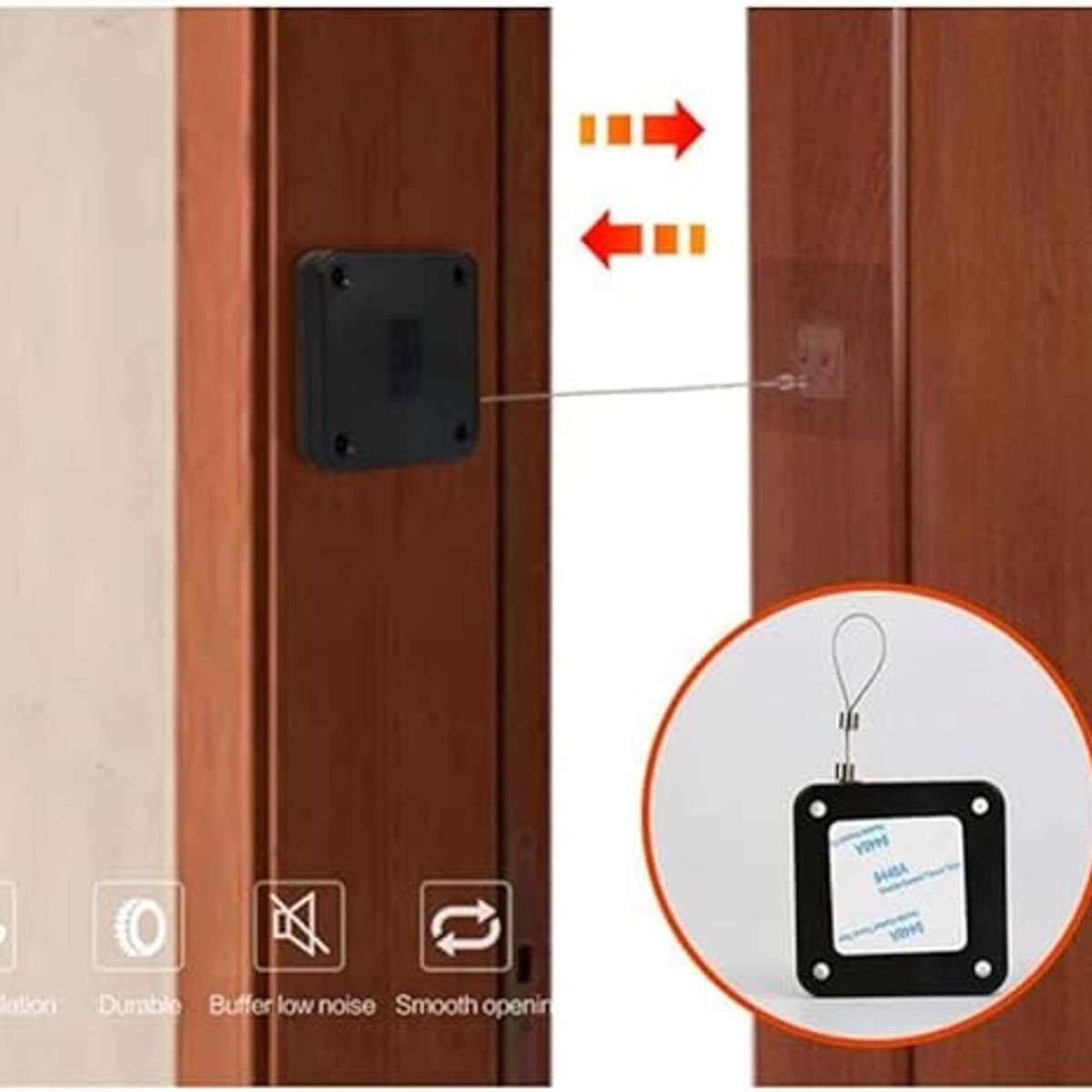 GENERICO - Cierre de puerta Automático 500G Blanco