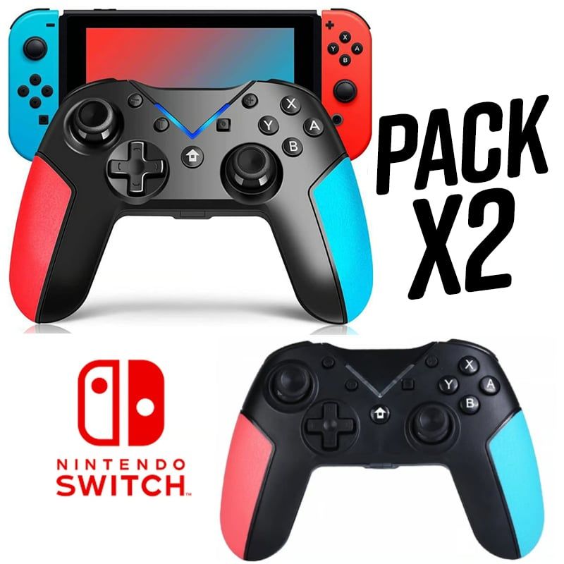GENERICO - Pack 2 Mandos Compatibles para Nintendo Switch Inalámbricos