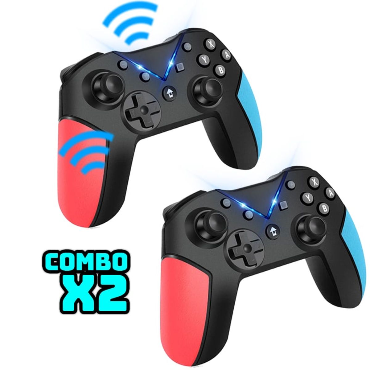 GENERICO - Pack 2 Mandos Compatibles para Nintendo Switch Inalámbricos