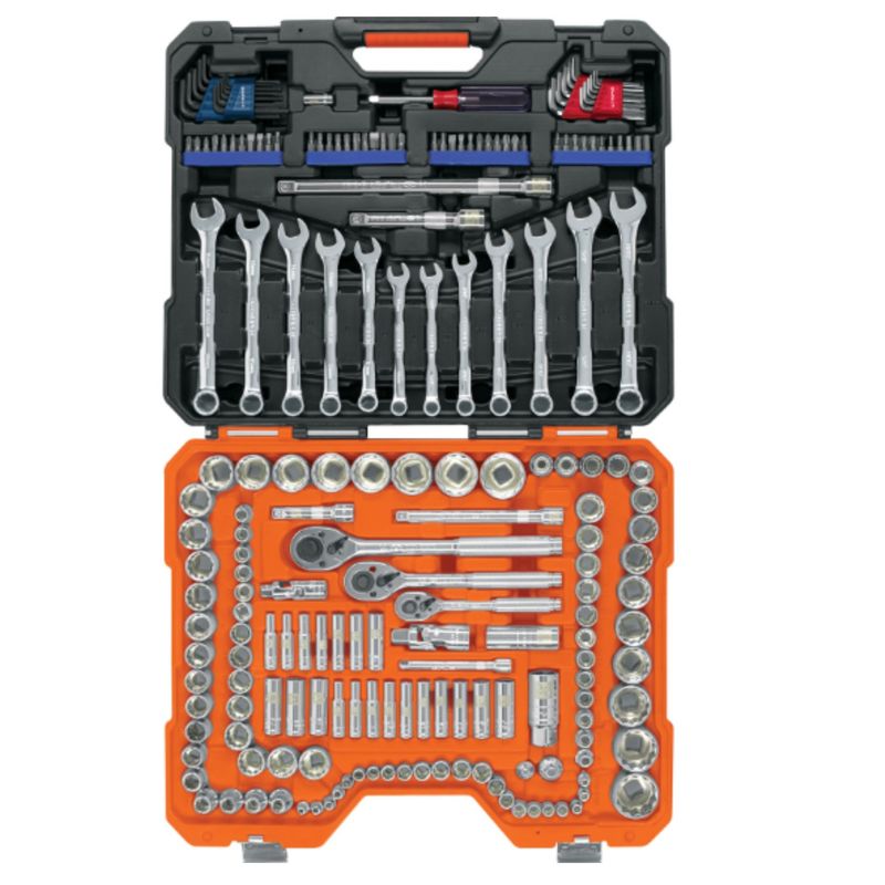 TRUPER - Dados y llaves 199 herramientas para mecánico, Truper Drive RACING