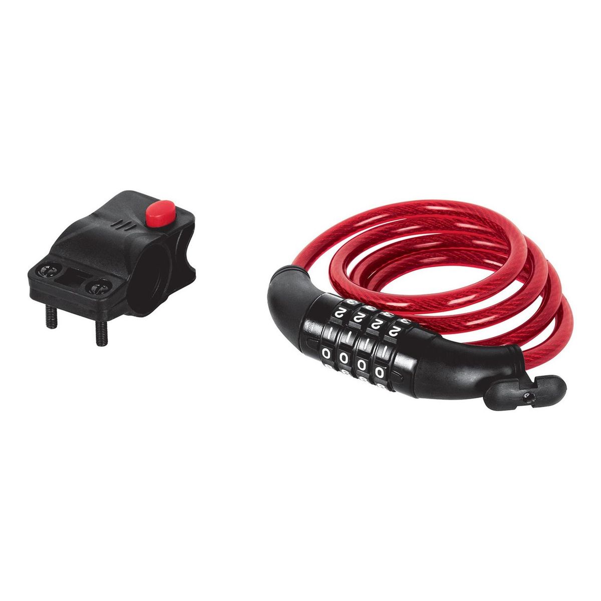 HERMEX - Candado De Cable Con Combinacion 8mm X 1 Metro Hermex