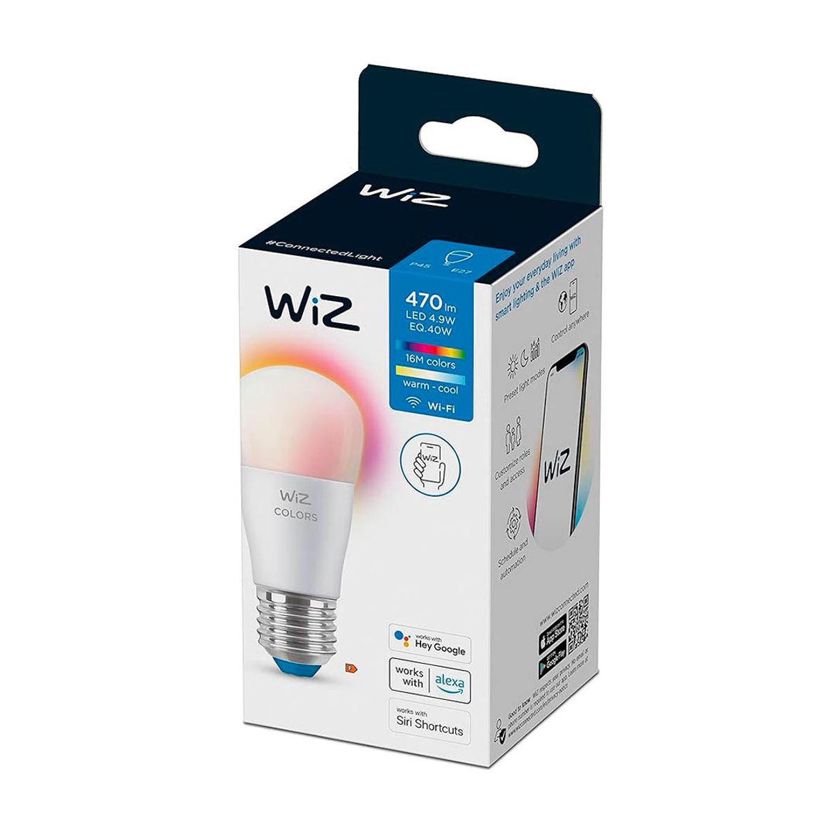 WIZ - WIZ MiniFoco Led Color RGB WIFI inteligente P45 E27