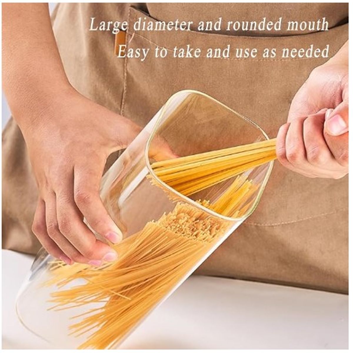 GENERICO - Contenedor Acrílico con Tapa de Bambú  1.9 L