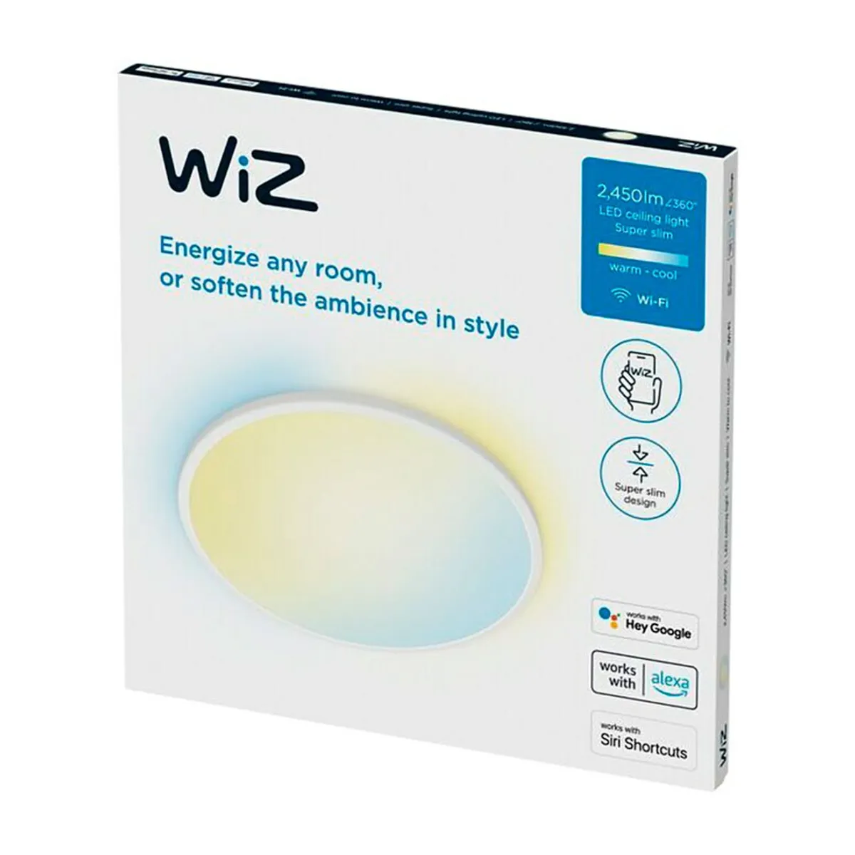 WIZ - WIZ Plafón Luz Empotrada 16W Slim Smart