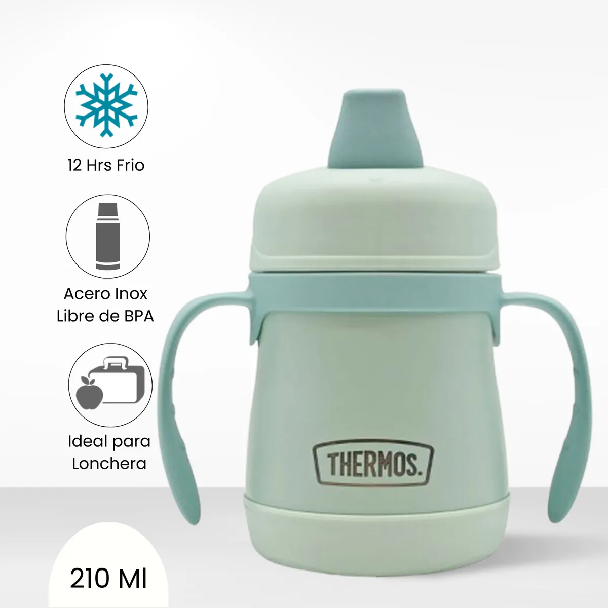 THERMOS - Tomatodo Térmico para Niño Sippy 210ml Verde