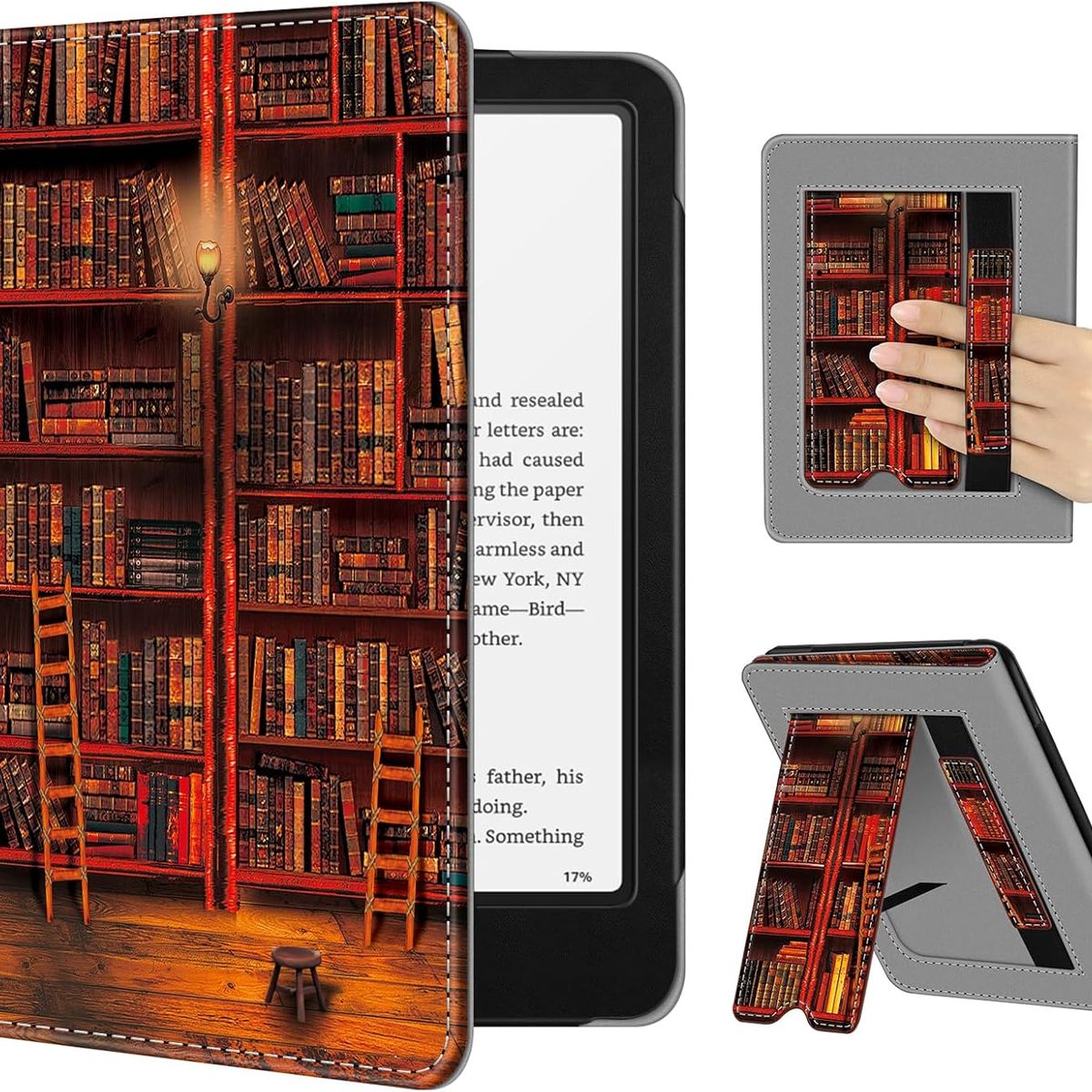 FINTIE - Funda Soporte Kindle Paperwhite 12 y Colorsoft gen de 7 pulg - Libreria