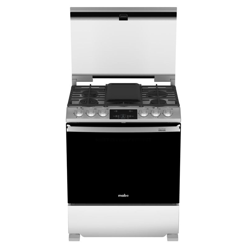MABE - Cocina de Piso a Gas 76 cm Inox Mabe - EMH7614DATMSS0