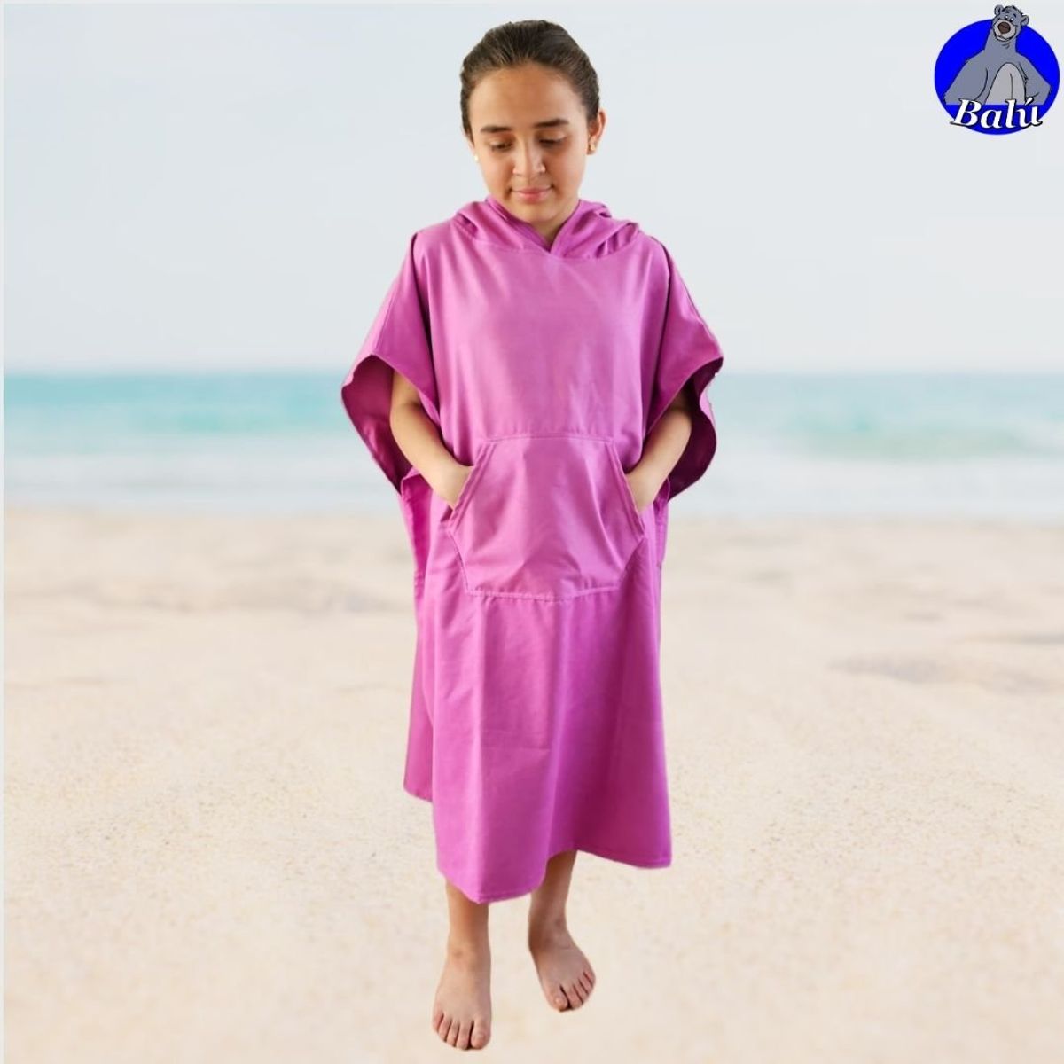 GENERICO - Poncho cambiador en microfibra ultrafina