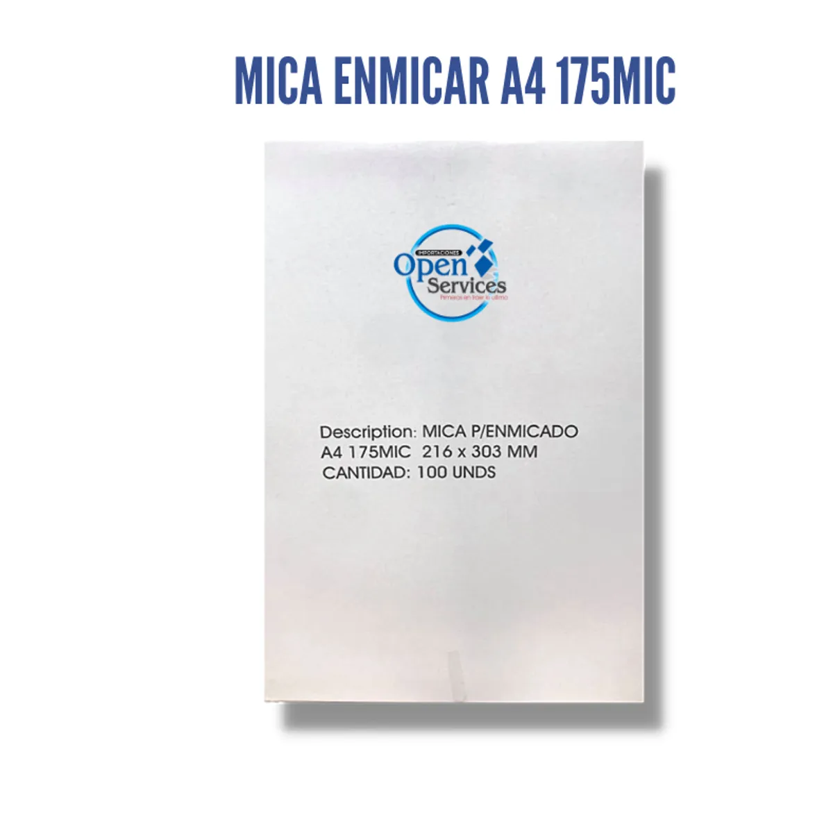 GENERICO - Mica Enmicar A4 175mic - Original