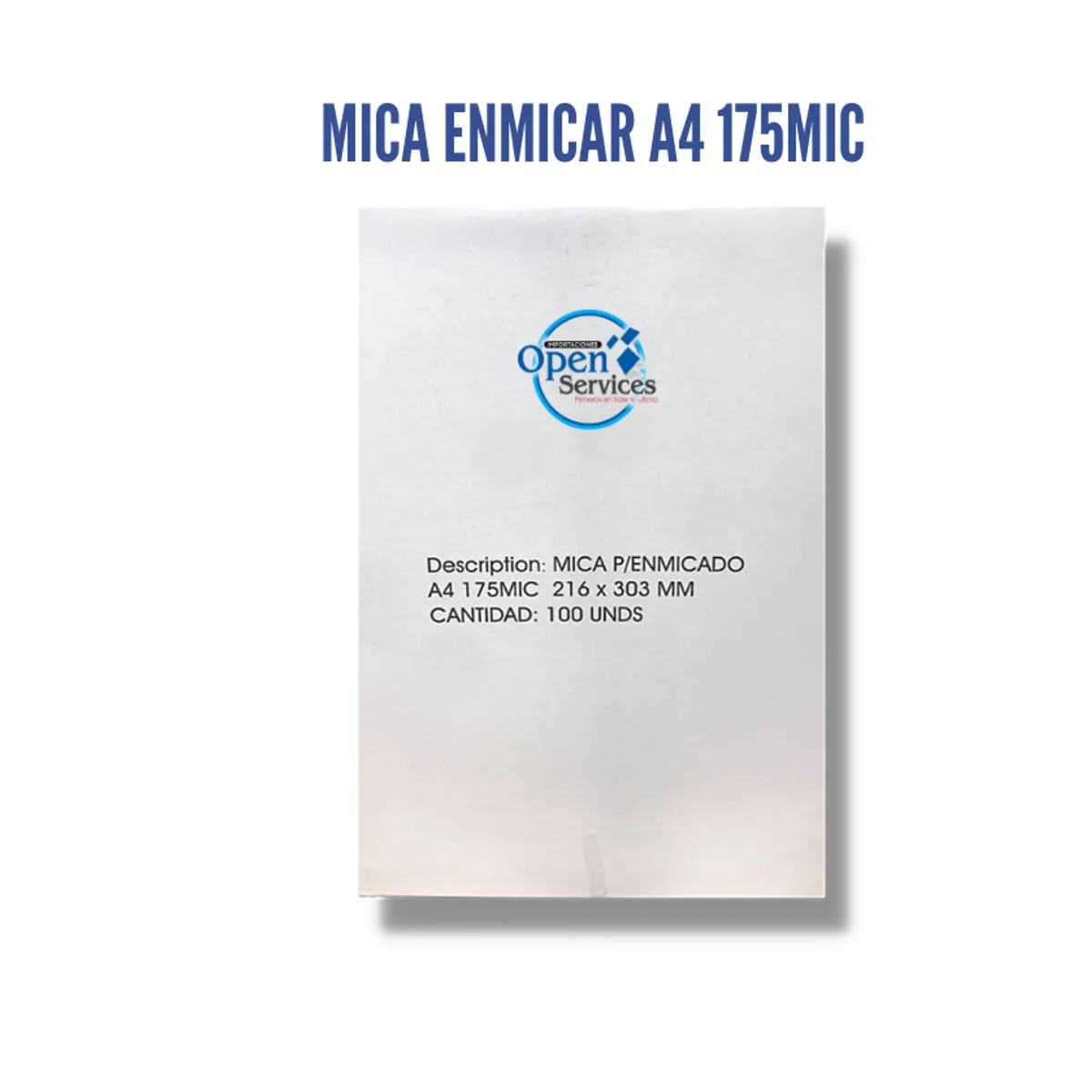 GENERICO - Mica Enmicar A4 175mic - Original