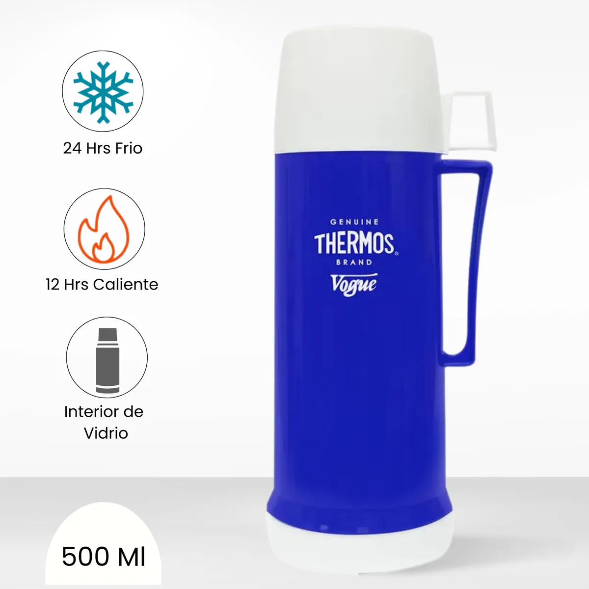 THERMOS - Termo de Bebida para Hogar Vogue 500ml Azul