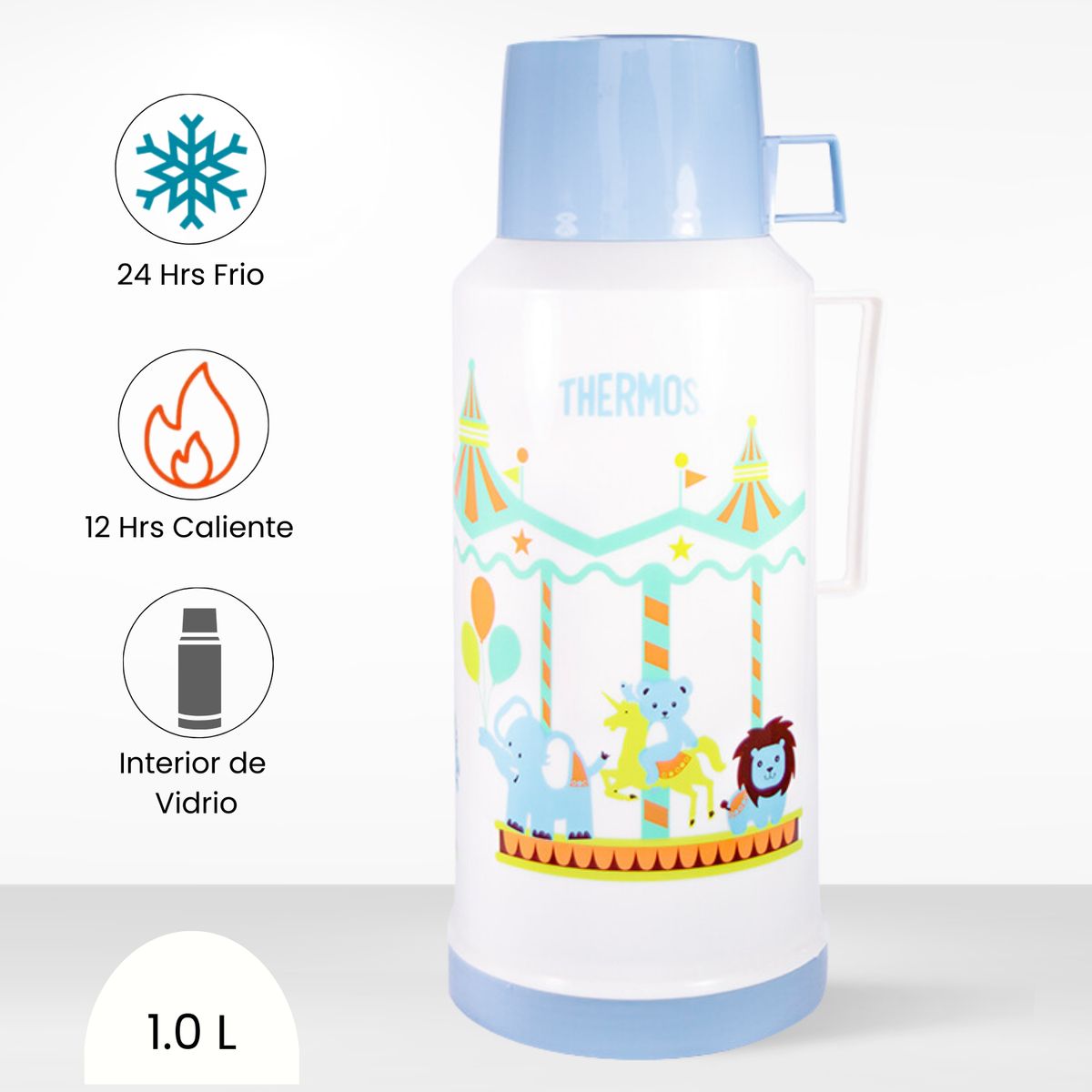 THERMOS - Termo de Bebida para Hogar Vogue Niños 1.0l Celeste