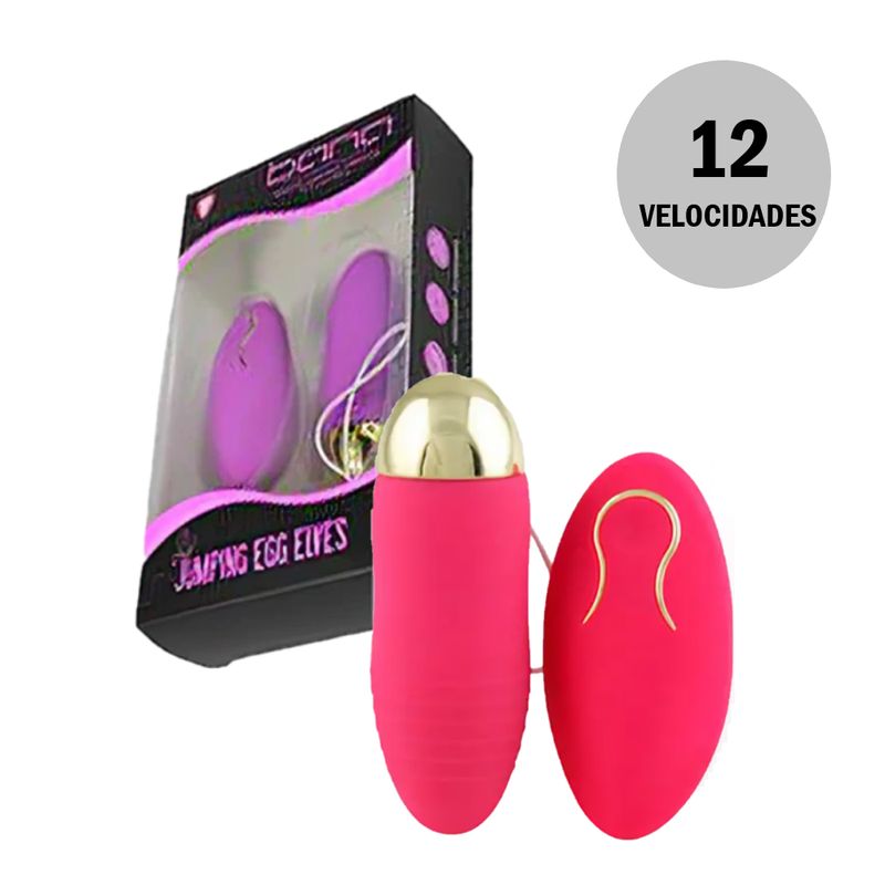 GENERICO - Potente Bala Vibradora 12 Velocidades con Control Remoto - Rosa