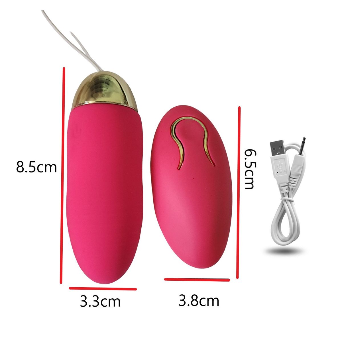 GENERICO - Potente Bala Vibradora 12 Velocidades con Control Remoto - Rosa