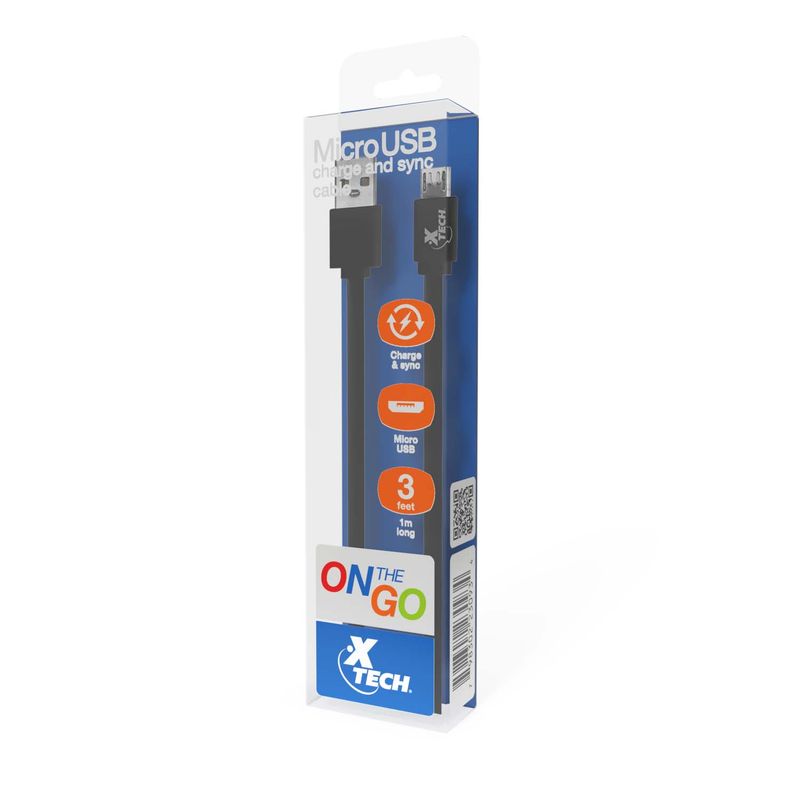XTECH - Cable On-The-Go de Carga y Sincronización XTG-231 Naranja - Xtech