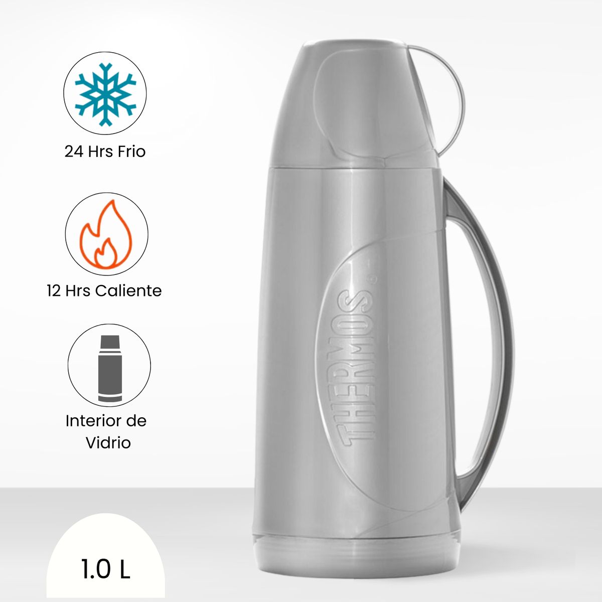 THERMOS - Termo de Bebida para Hogar Evolution 1.0l Gris