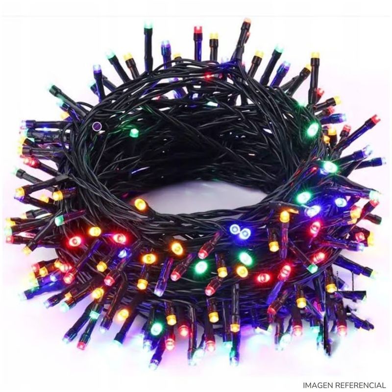 INSPIRA MARKET - Tira de 200 Luces LED Navideñas Multi Color