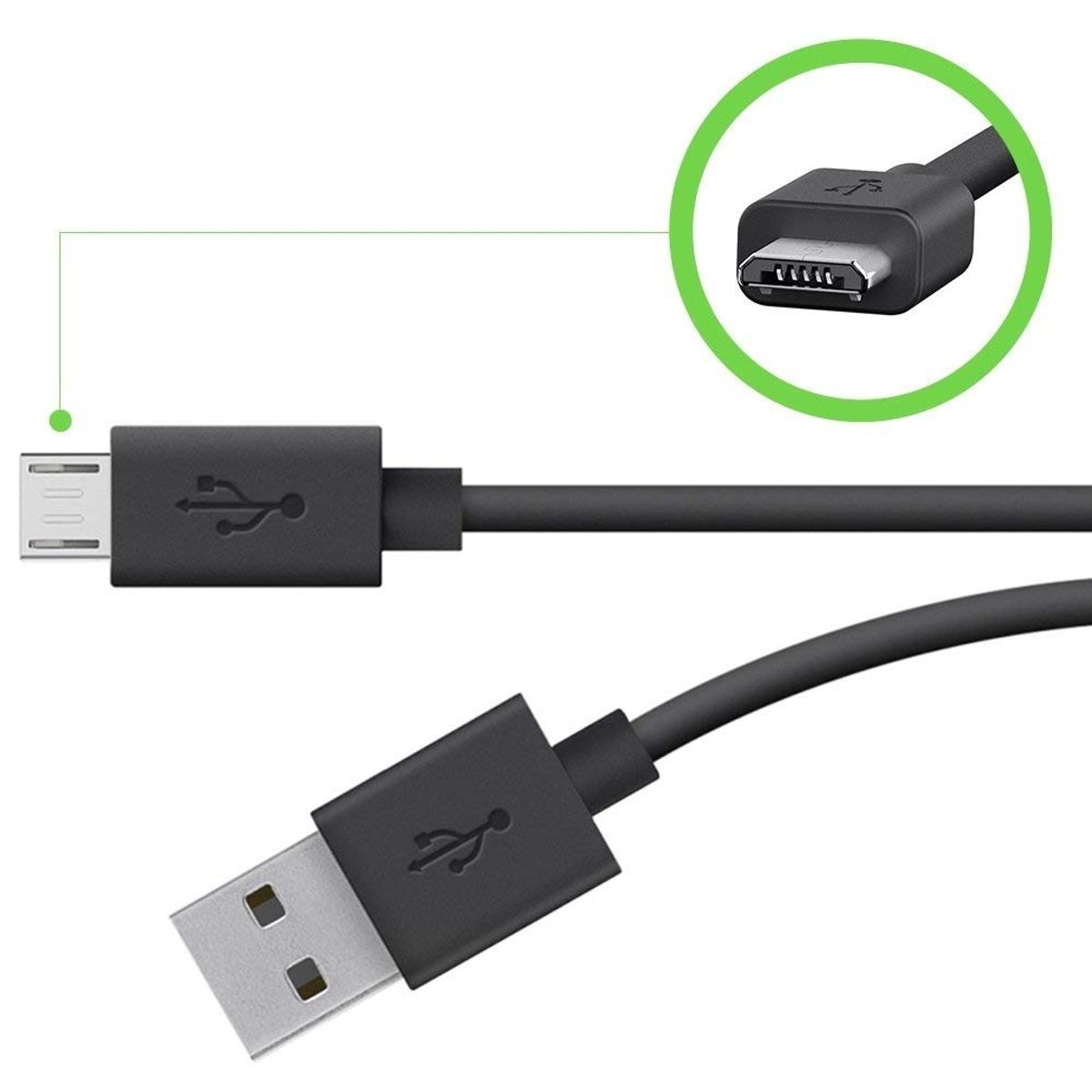 BELKIN - Belkin MIXIT Cable Micro USB Original 4 PIN Negro - F2CU012BT04-BLK