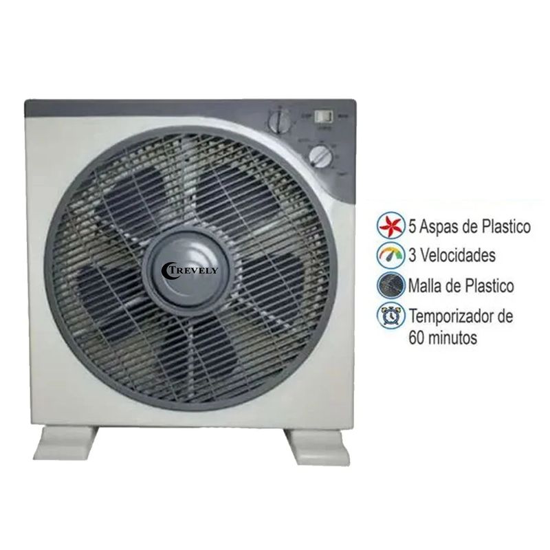 TREVELY - VENTILADOR DE MESA TREVELY VT-12A 12 PULGADAS 45W 3V