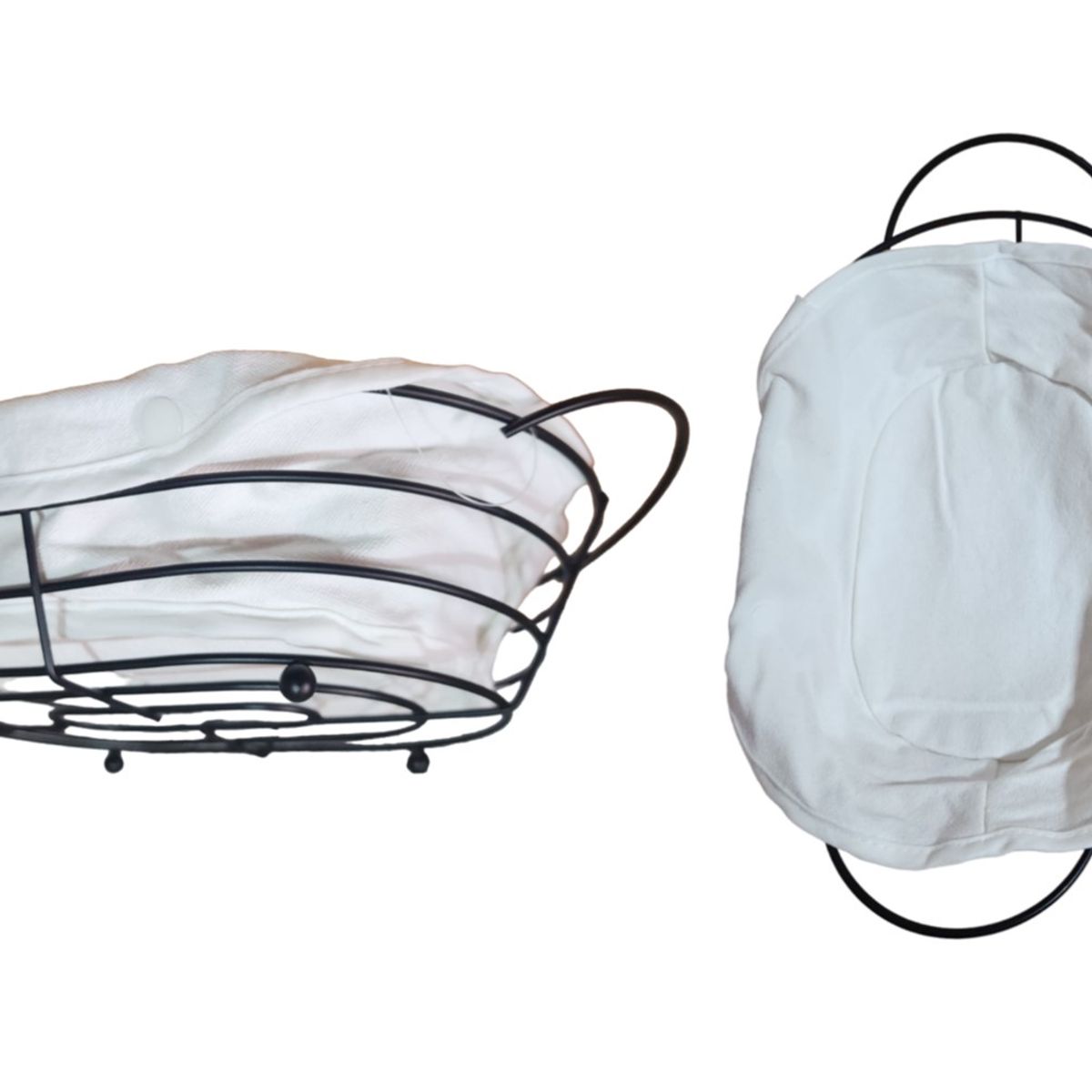 GENERICO - Panera Ovalada de Metal con tela