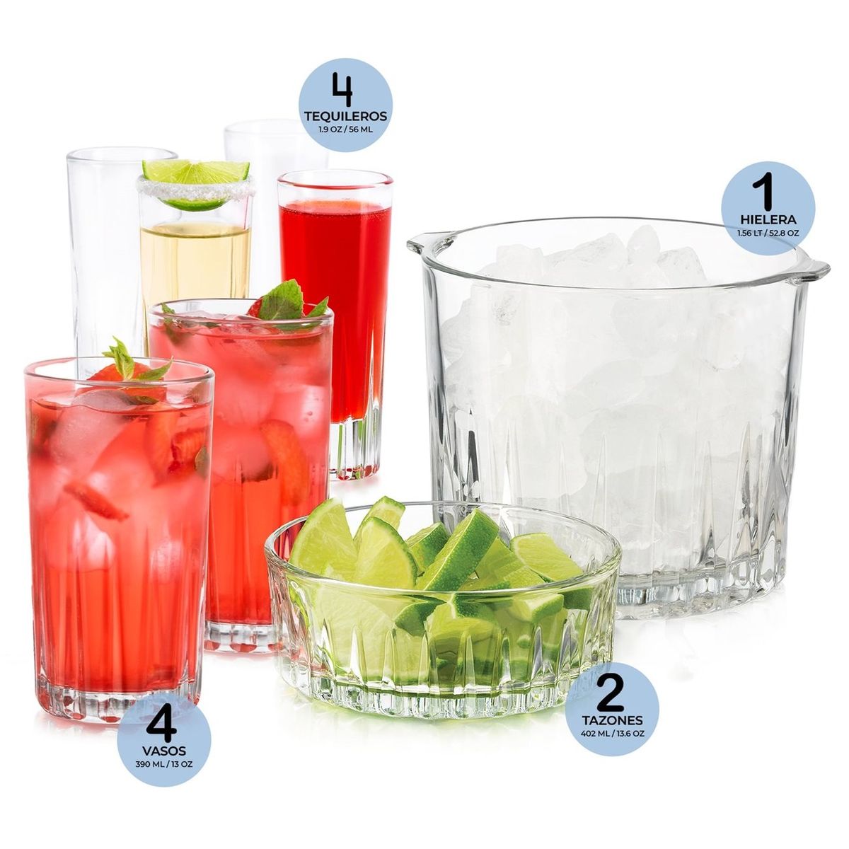 LIBBEY - Set de Bar Chilcano de 11 Piezas