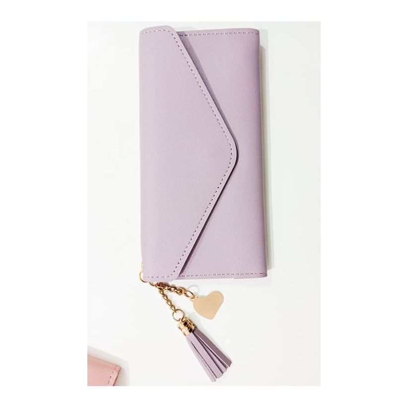 GENERICO - Billetera Con Llavero Grande Para Mujer Cuero Sintetico