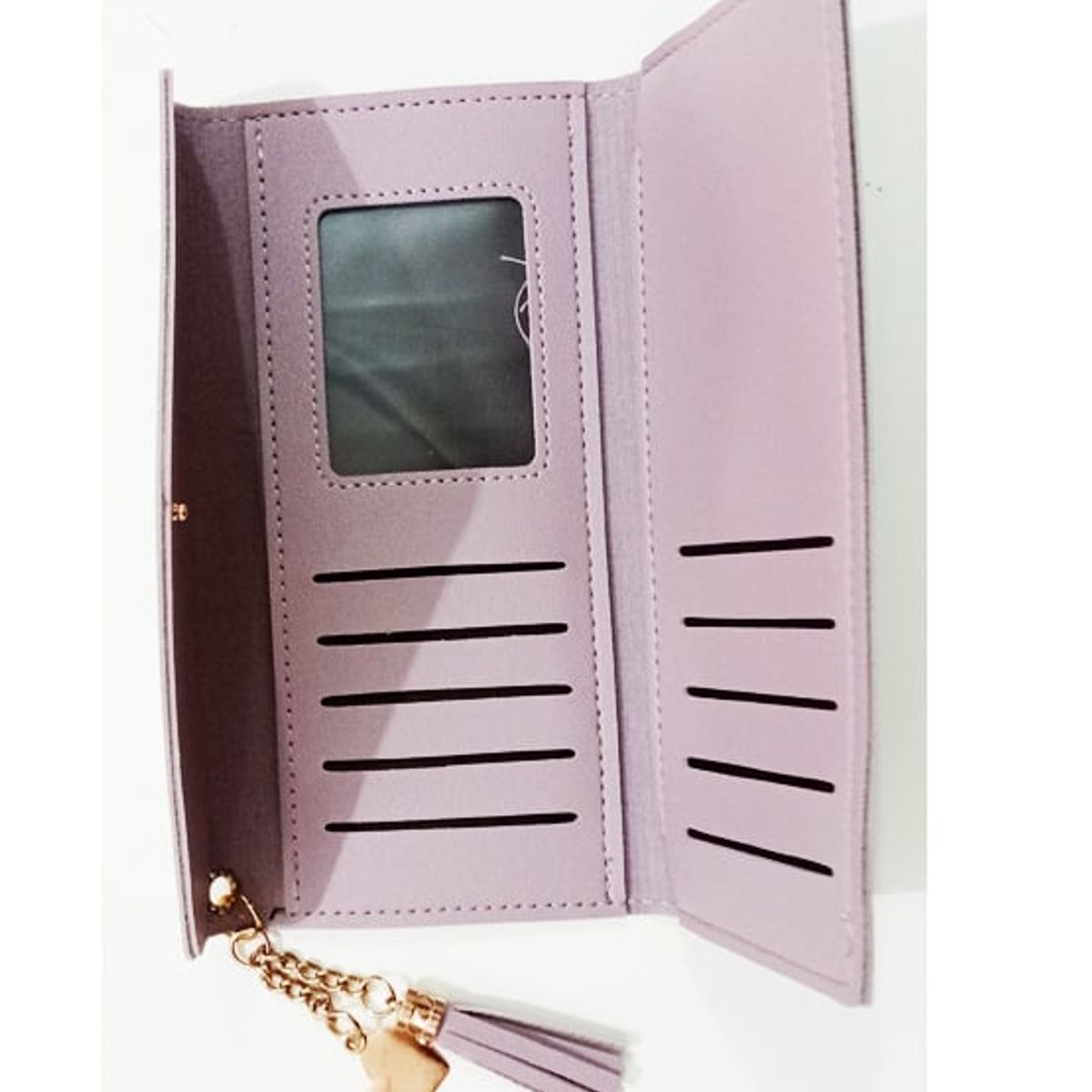 GENERICO - Billetera Con Llavero Grande Para Mujer Cuero Sintetico